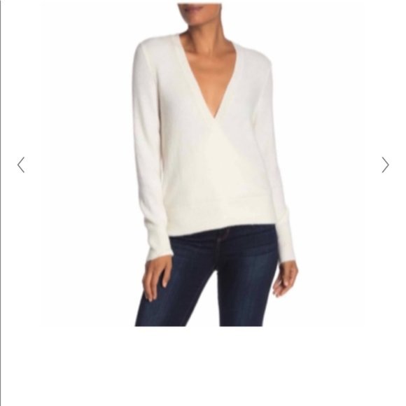 Madewell Sweaters - Madewell Wrap White Sweater Size XS